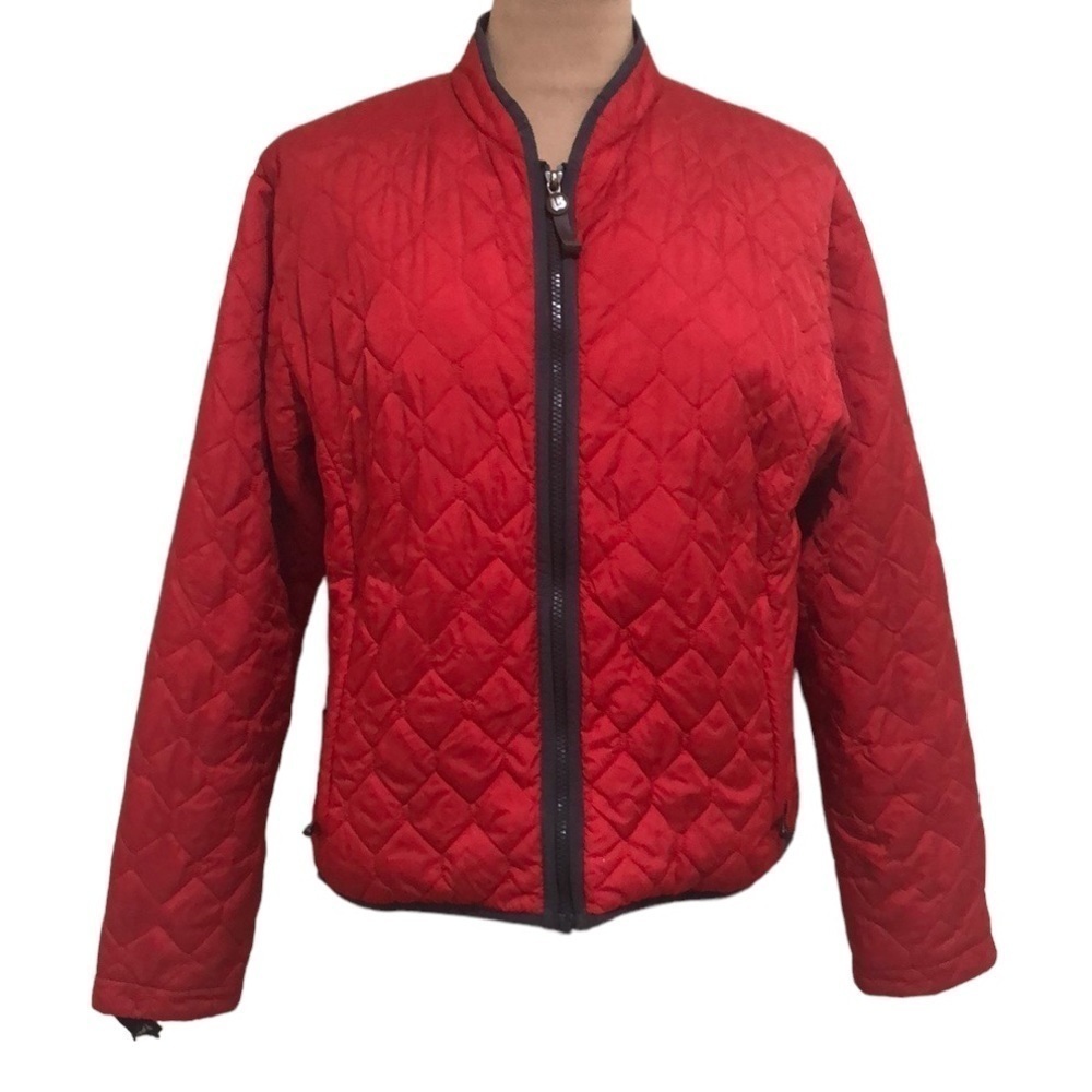 Burton Coat Size Large Red Quilted Insulated Jacket